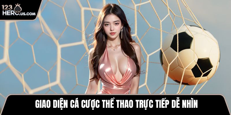 Giao diện cá cược thể thao trực tiếp dễ nhìn